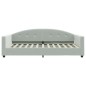 vidaXL Sofá cama terciopelo gris claro 100x200 cm vidaXL Sofá cama terciopelo gris claro 100x200 cm