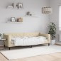vidaXL Sofá cama tela color crema 80x200 cm vidaXL Sofá cama tela color crema 80x200 cm