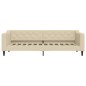 vidaXL Sofá cama tela color crema 80x200 cm vidaXL Sofá cama tela color crema 80x200 cm