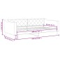 vidaXL Sofá cama tela color crema 80x200 cm vidaXL Sofá cama tela color crema 80x200 cm