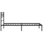vidaXL Estructura de cama con cabecero metal negro 90x200 cm vidaXL Estructura de cama con cabecero metal negro 90x200 cm