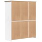 vidaXL Armario BODO madera maciza pino blanco marrón 151,5x52x176,5 cm vidaXL Armario BODO madera maciza pino blanco marrón 151,5x52x176,5 cm