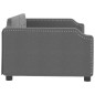 vidaXL Sofá cama tela gris oscuro 100x200 cm vidaXL Sofá cama tela gris oscuro 100x200 cm