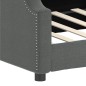 vidaXL Sofá cama tela gris oscuro 100x200 cm vidaXL Sofá cama tela gris oscuro 100x200 cm