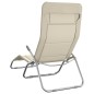 vidaXL Tumbona plegable 2 uds textilene acero con recubrimiento crema vidaXL Tumbona plegable 2 uds textilene acero con recubrimiento crema