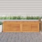 vidaXL Caja de almacenaje de jardín con bolsa teca maciza 200x50x53 cm vidaXL Caja de almacenaje de jardín con bolsa teca maciza 200x50x53 cm