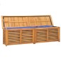 vidaXL Caja de almacenaje de jardín con bolsa teca maciza 200x50x53 cm vidaXL Caja de almacenaje de jardín con bolsa teca maciza 200x50x53 cm