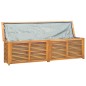vidaXL Caja de almacenaje de jardín con bolsa teca maciza 200x50x53 cm vidaXL Caja de almacenaje de jardín con bolsa teca maciza 200x50x53 cm