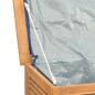 vidaXL Caja de almacenaje de jardín con bolsa teca maciza 200x50x53 cm vidaXL Caja de almacenaje de jardín con bolsa teca maciza 200x50x53 cm