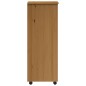 vidaXL Cajonera con ruedas MOSS madera maciza pino marrón miel vidaXL Cajonera con ruedas MOSS madera maciza pino marrón miel