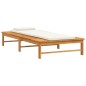vidaXL Tumbona con cojín blanco crema y almohada madera maciza acacia vidaXL Tumbona con cojín blanco crema y almohada madera maciza acacia