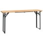 vidaXL Mesa y bancos plegables de bar 3 piezas madera maciza de abeto vidaXL Mesa y bancos plegables de bar 3 piezas madera maciza de abeto