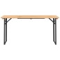 vidaXL Mesa y bancos plegables de bar 3 piezas madera maciza de abeto vidaXL Mesa y bancos plegables de bar 3 piezas madera maciza de abeto