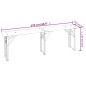 vidaXL Mesa y bancos plegables de bar 3 piezas madera maciza de abeto vidaXL Mesa y bancos plegables de bar 3 piezas madera maciza de abeto