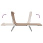 vidaXL Tumbonas plegables 2 uds acero y textilene gris taupe vidaXL Tumbonas plegables 2 uds acero y textilene gris taupe