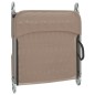vidaXL Tumbonas plegables 2 uds acero y textilene gris taupe vidaXL Tumbonas plegables 2 uds acero y textilene gris taupe