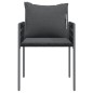 vidaXL Sillas jardín y cojines 2 uds ratán sintético negro 54x61x83 cm vidaXL Sillas jardín y cojines 2 uds ratán sintético negro 54x61x83 cm