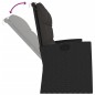 vidaXL Banco jardín reclinable y cojines ratán sintético negro 173 cm vidaXL Banco jardín reclinable y cojines ratán sintético negro 173 cm