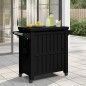 vidaXL Carrito de servicio 3 en 1 polipropileno negro vidaXL Carrito de servicio 3 en 1 polipropileno negro