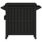 vidaXL Carrito de servicio 3 en 1 polipropileno negro vidaXL Carrito de servicio 3 en 1 polipropileno negro