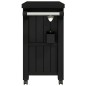 vidaXL Carrito de servicio 3 en 1 polipropileno negro vidaXL Carrito de servicio 3 en 1 polipropileno negro