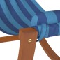 vidaXL Hamaca mecedora para niños tela azul a rayas vidaXL Hamaca mecedora para niños tela azul a rayas