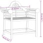vidaXL Silla de jardín madera maciza de teca 88x60x92 cm vidaXL Silla de jardín madera maciza de teca 88x60x92 cm