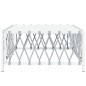 vidaXL Mesa de jardín tela tejida blanco 70x70x34 cm vidaXL Mesa de jardín tela tejida blanco 70x70x34 cm