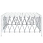 vidaXL Mesa de jardín tela tejida blanco 70x70x34 cm vidaXL Mesa de jardín tela tejida blanco 70x70x34 cm