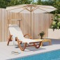 vidaXL Tumbona con dosel textileno blanco y madera maciza de álamo vidaXL Tumbona con dosel textileno blanco y madera maciza de álamo