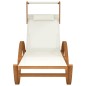 vidaXL Tumbona con dosel textileno blanco y madera maciza de álamo vidaXL Tumbona con dosel textileno blanco y madera maciza de álamo