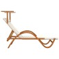 vidaXL Tumbona con dosel textileno blanco y madera maciza de álamo vidaXL Tumbona con dosel textileno blanco y madera maciza de álamo