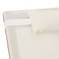 vidaXL Tumbona con dosel textileno blanco y madera maciza de álamo vidaXL Tumbona con dosel textileno blanco y madera maciza de álamo