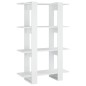vidaXL Estantería/divisor de espacios blanco brillante 80x30x123,5 cm vidaXL Estantería/divisor de espacios blanco brillante 80x30x123,5 cm