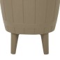 vidaXL Mesa nevera 3 en 1 polipropileno marrón claro vidaXL Mesa nevera 3 en 1 polipropileno marrón claro