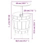 vidaXL Mesa nevera 3 en 1 polipropileno marrón claro vidaXL Mesa nevera 3 en 1 polipropileno marrón claro