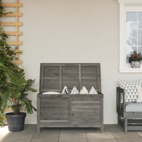 vidaXL Arcón de jardín madera maciza abeto 99x49,5x58,5 cm