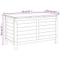 vidaXL Arcón de jardín madera maciza abeto 99x49,5x58,5 cm vidaXL Arcón de jardín madera maciza abeto 99x49,5x58,5 cm