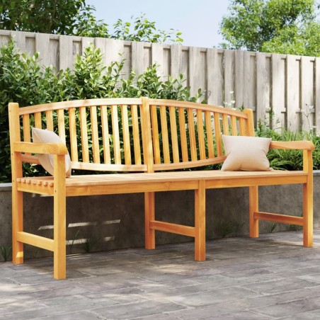 vidaXL Banco de jardín madera maciza de teca 179,5x60x90 cm