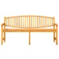 vidaXL Banco de jardín madera maciza de teca 179,5x60x90 cm vidaXL Banco de jardín madera maciza de teca 179,5x60x90 cm
