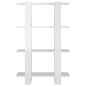 vidaXL Estantería/divisor de espacios blanco brillante 80x30x123,5 cm vidaXL Estantería/divisor de espacios blanco brillante 80x30x123,5 cm
