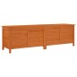 vidaXL Arcón de jardín madera maciza abeto marrón 198,5x50x56,5 cm vidaXL Arcón de jardín madera maciza abeto marrón 198,5x50x56,5 cm
