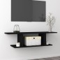 vidaXL Mueble de TV de pared negro 103x30x26,5 cm vidaXL Mueble de TV de pared negro 103x30x26,5 cm