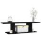 vidaXL Mueble de TV de pared negro 103x30x26,5 cm vidaXL Mueble de TV de pared negro 103x30x26,5 cm