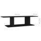vidaXL Mueble de TV de pared negro 103x30x26,5 cm vidaXL Mueble de TV de pared negro 103x30x26,5 cm