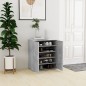 vidaXL Mueble zapatero madera de ingeniería gris hormigón 60x35x70 cm vidaXL Mueble zapatero madera de ingeniería gris hormigón 60x35x70 cm