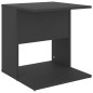 vidaXL Mesa auxiliar de madera contrachapada gris 45x45x48 cm vidaXL Mesa auxiliar de madera contrachapada gris 45x45x48 cm