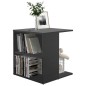 vidaXL Mesa auxiliar de madera contrachapada gris 45x45x48 cm vidaXL Mesa auxiliar de madera contrachapada gris 45x45x48 cm