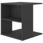 vidaXL Mesa auxiliar de madera contrachapada gris 45x45x48 cm vidaXL Mesa auxiliar de madera contrachapada gris 45x45x48 cm