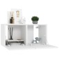 vidaXL Muebles de salón colgantes 3 unidades blanco 60x30x30 cm